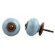 Sky Blue Floral Drawer Knob